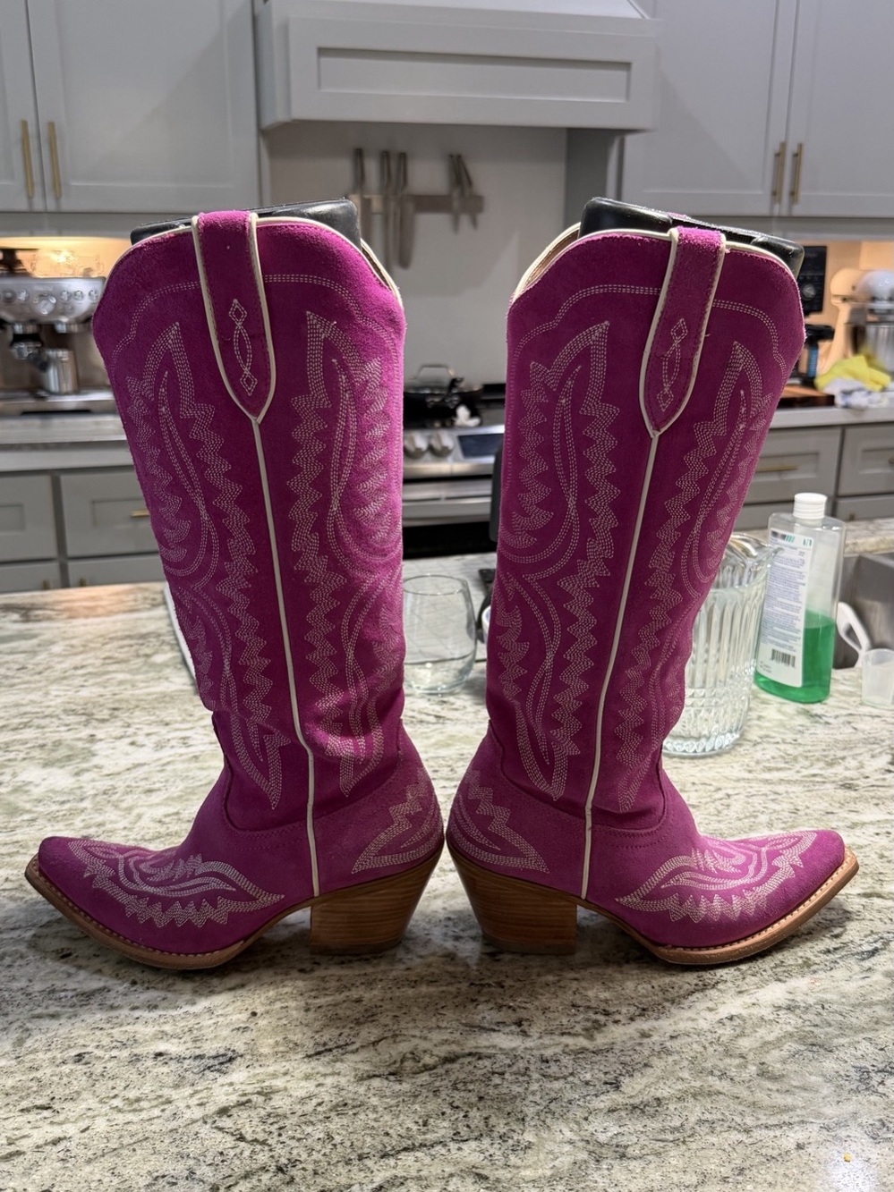 Ariat Casanova Cowboy Western Boot Embroidered Western Boots Pink Magenta 7B - Picture 5 of 13